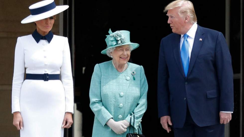 Donald Trump reçu par la reine Elizabeth II