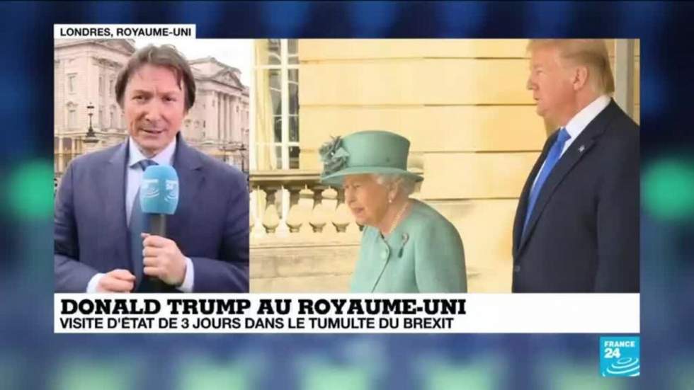 Donald Trump reçu par la reine Elizabeth II