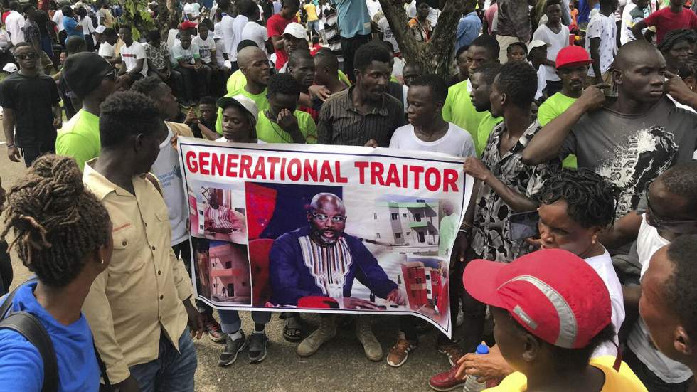 Des milliers de Libériens dans les rues pour protester contre le président George Weah