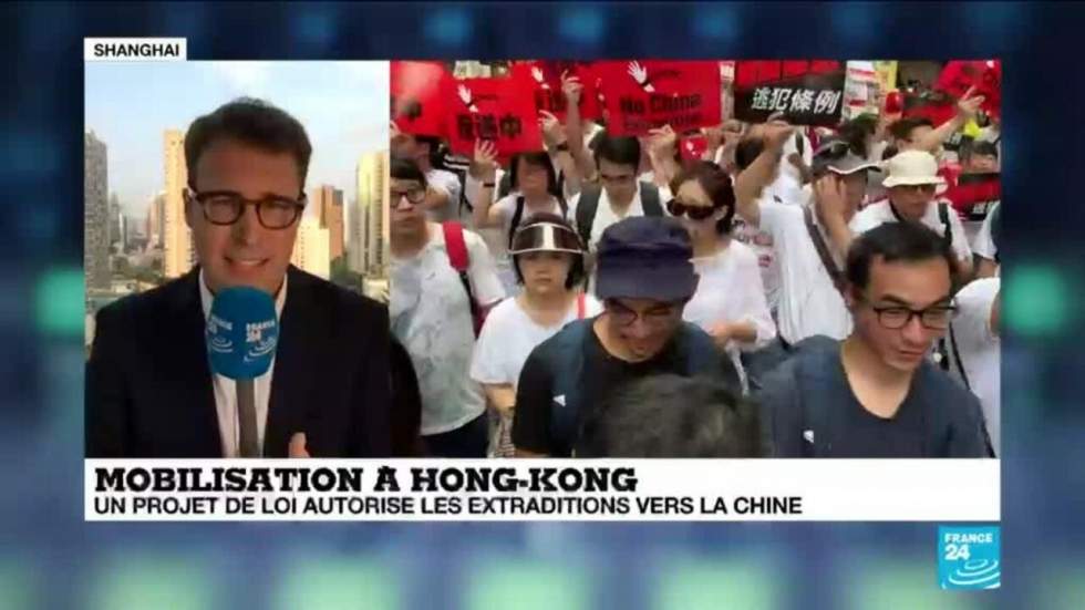 Manifestation géante à Hong Kong contre une loi facilitant les extraditions vers la Chine