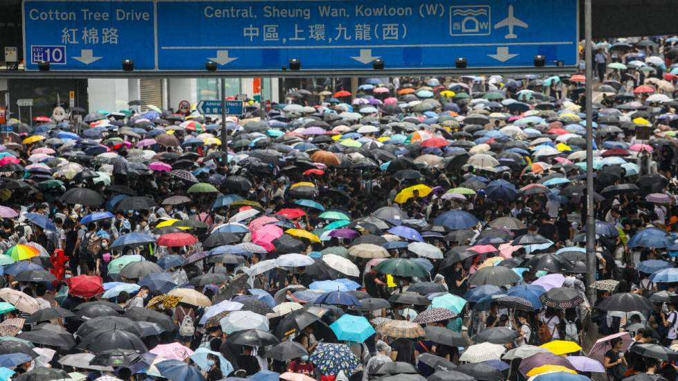 En images : cinq ans après le Mouvement des parapluies, Hong Kong de nouveau dans la rue