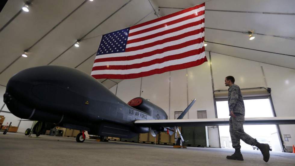 Le drone américain abattu par l'Iran, un engin d'espionnage de pointe Le drone américain abattu par l'Iran, un engin d'espionnage de pointe