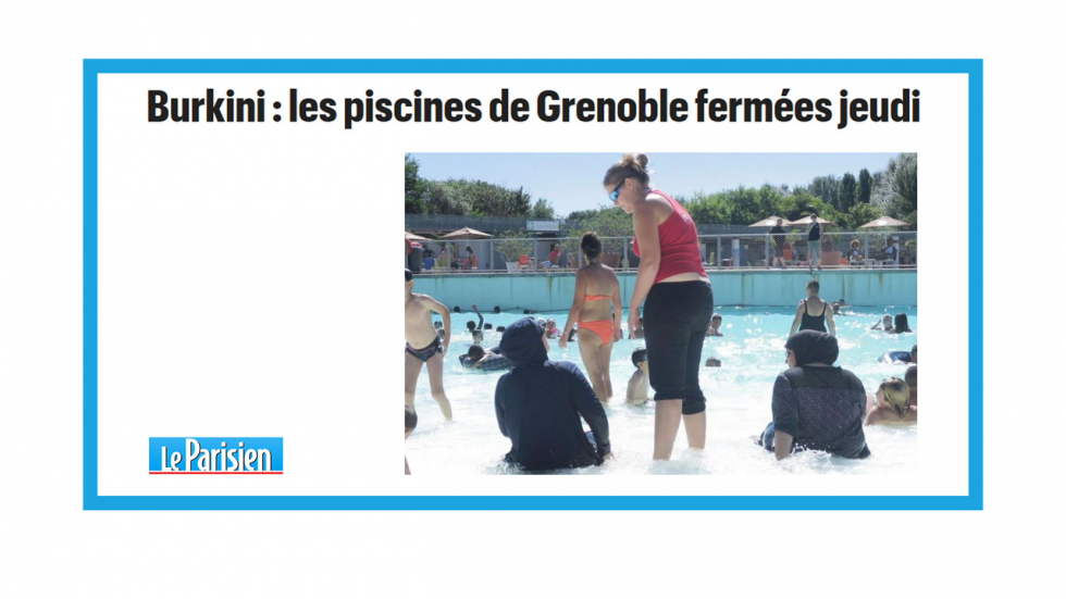 "Burkini : les piscines de Grenoble fermées jeudi" "Burkini : les piscines de Grenoble fermées jeudi"