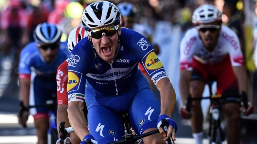 Tour de France : Viviani remporte la 4e étape, Alaphilippe conserve le maillot jaune