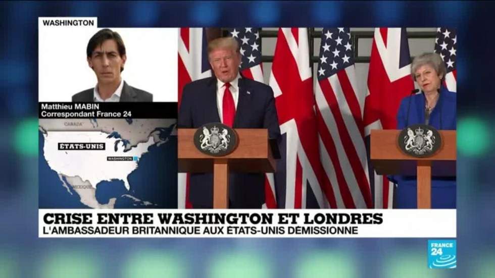 L'ambassadeur britannique aux États-Unis démissionne après la controverse avec Trump L'ambassadeur britannique aux États-Unis démissionne après la controverse avec Trump