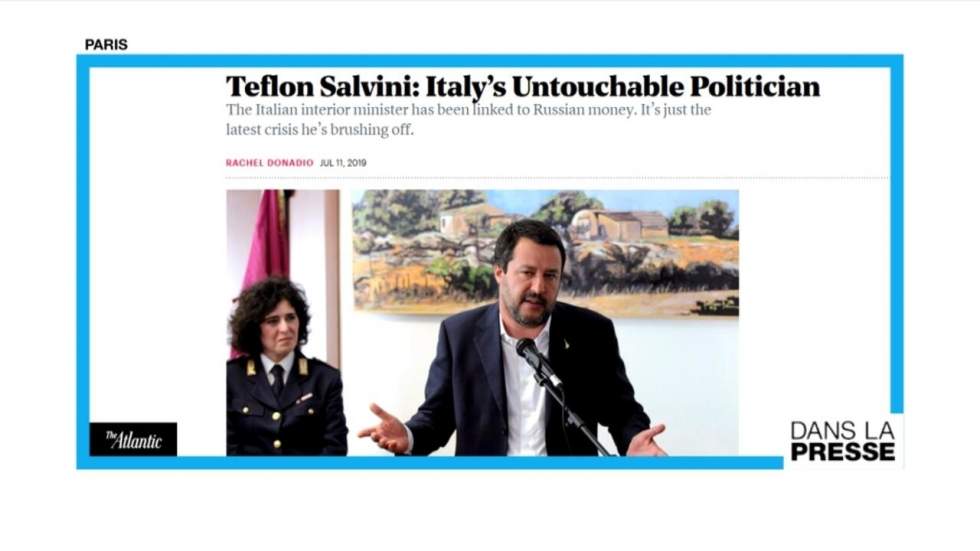 Italie : Salvini, "l'intouchable politicien"