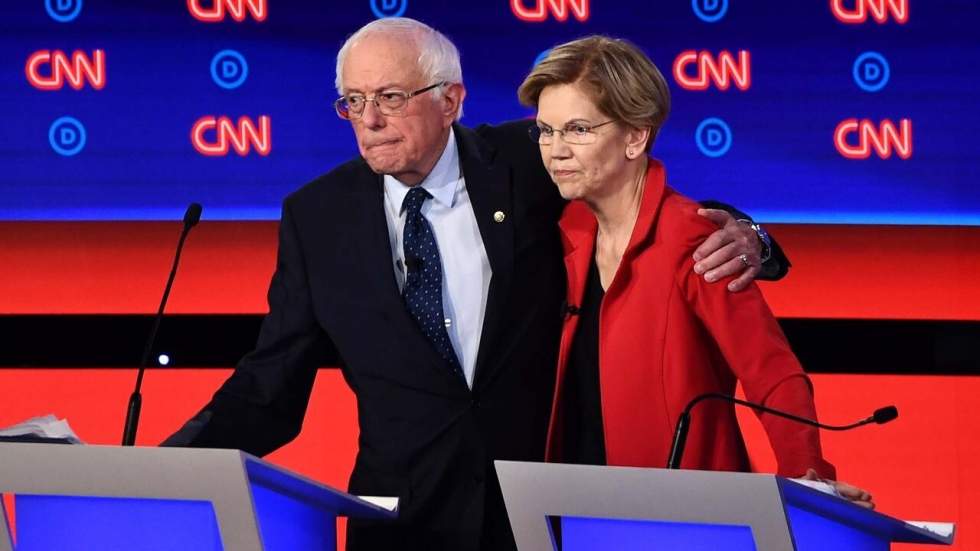 Débat démocrate : à gauche toute, Sanders et Warren s'opposent aux plus modérés