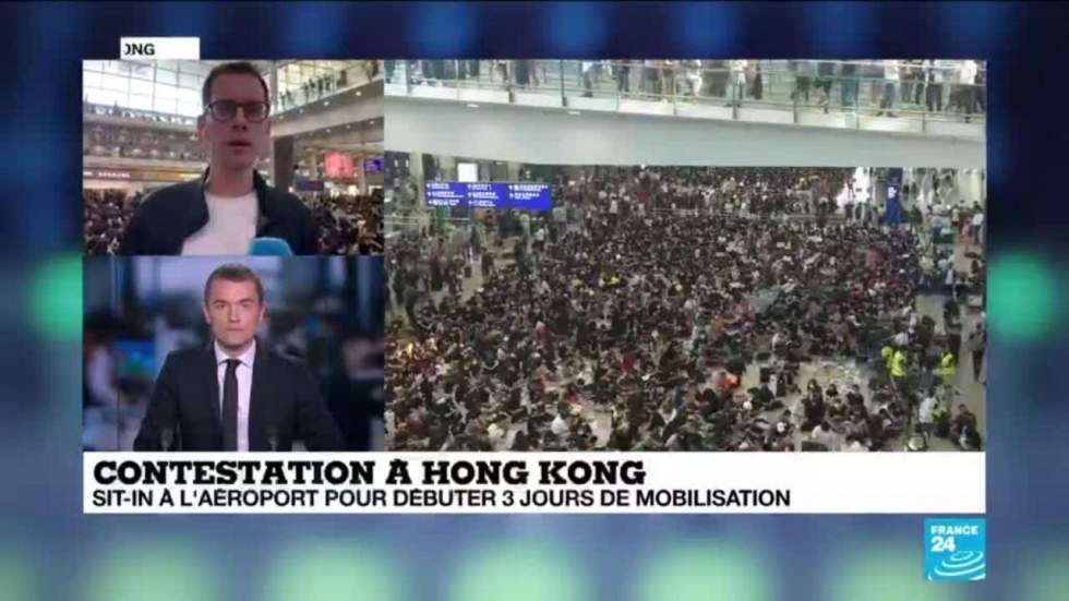 À Hong Kong, nouvelle opération coup de poing des manifestants à l'aéroport