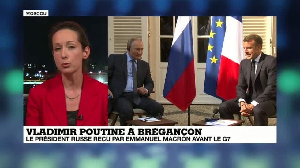 À Brégançon, Emmanuel Macron appelle Vladimir Poutine au respect de la liberté de manifester en Russie