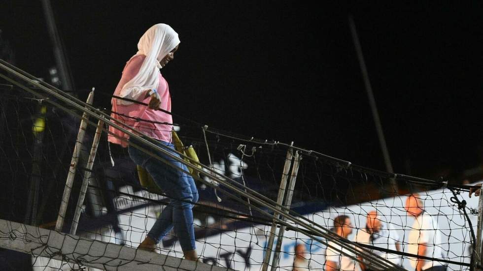 Les migrants de l'Open Arms débarquent à Lampedusa