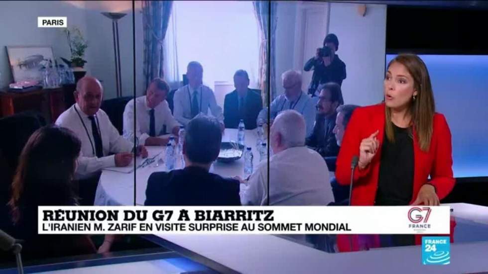 Nucléaire iranien : le G7 marqué par la visite surprise de Mohammad Javad Zarif Nucléaire iranien : le G7 marqué par la visite surprise de Mohammad Javad Zarif