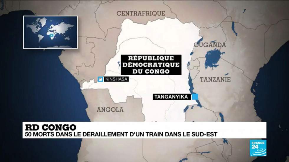 Un déraillement de train meurtrier en RD Congo