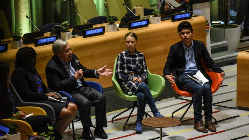 Climat : 500 jeunes réunis à l'ONU, dont Greta Thunberg, réclament des actions