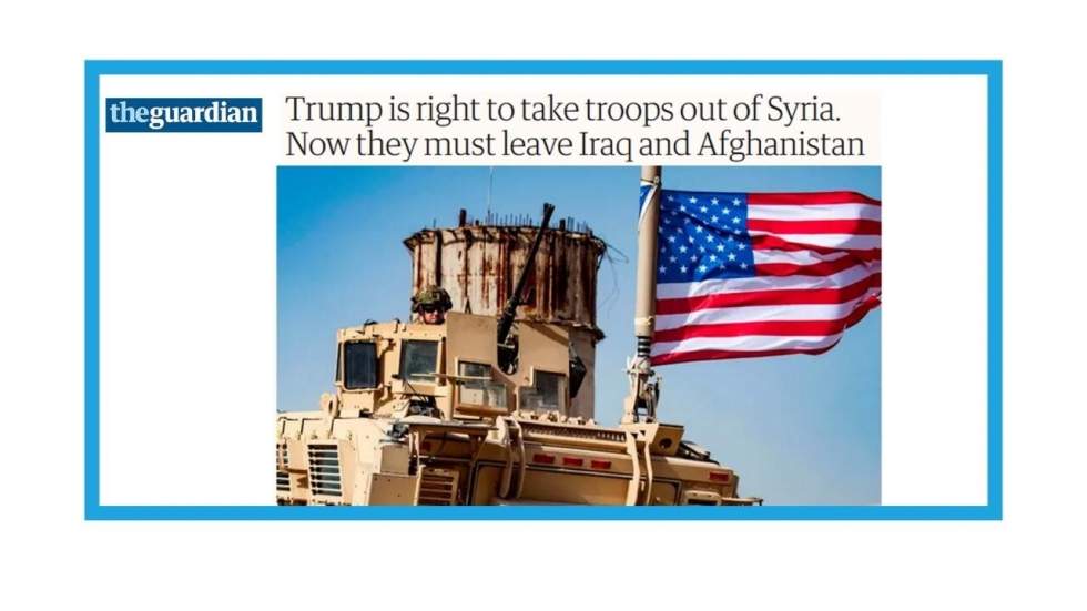 "Trump a raison de quitter la Syrie"