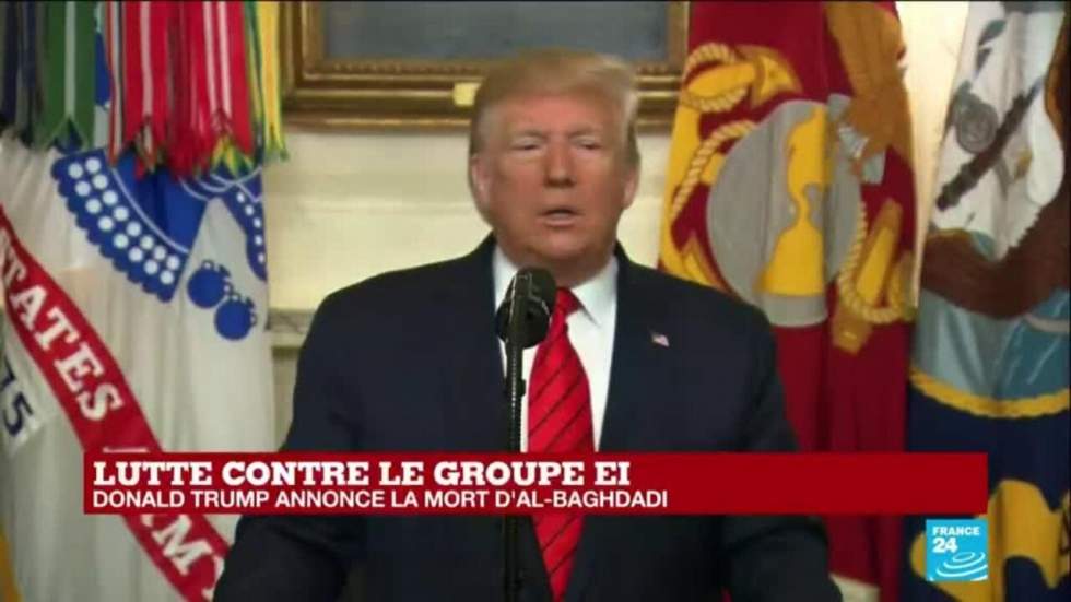 Donald Trump annonce la mort d'Abou Bakr al-Baghdadi, chef de l'organisation État islamique