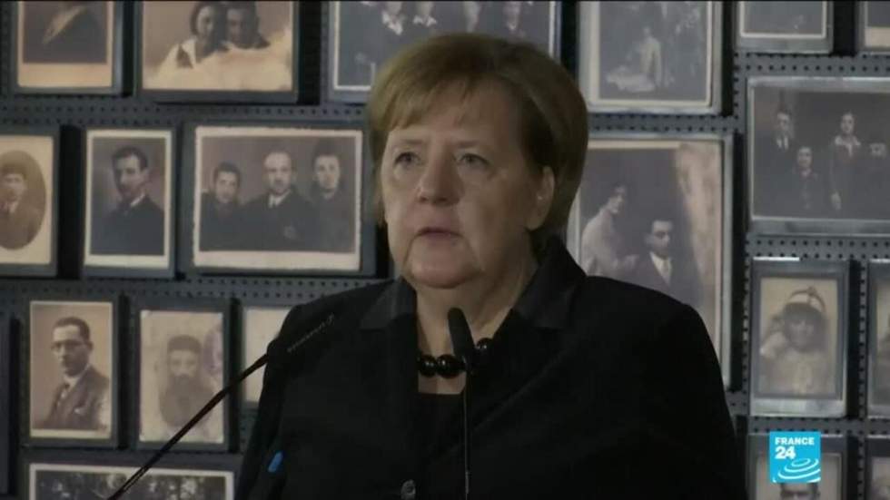 Angela Merkel se rend dans l'ancien camp nazi d'Auschwitz