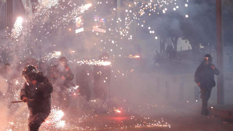 Liban : de nombreux blessés dans des heurts à Beyrouth entre la police et des manifestants Liban : de nombreux blessés dans des heurts à Beyrouth entre la police et des manifestants