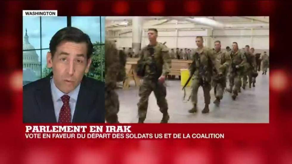 Le Parlement irakien demande l'expulsion des troupes de la coalition internationale Le Parlement irakien demande l'expulsion des troupes de la coalition internationale