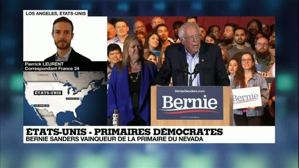 Primaires démocrates : Bernie Sanders donné vainqueur du Nevada