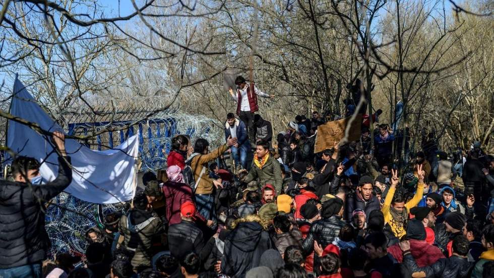 Frontière turco-grecque : nouveaux heurts entre policiers grecs et migrants Frontière turco-grecque : nouveaux heurts entre policiers grecs et migrants