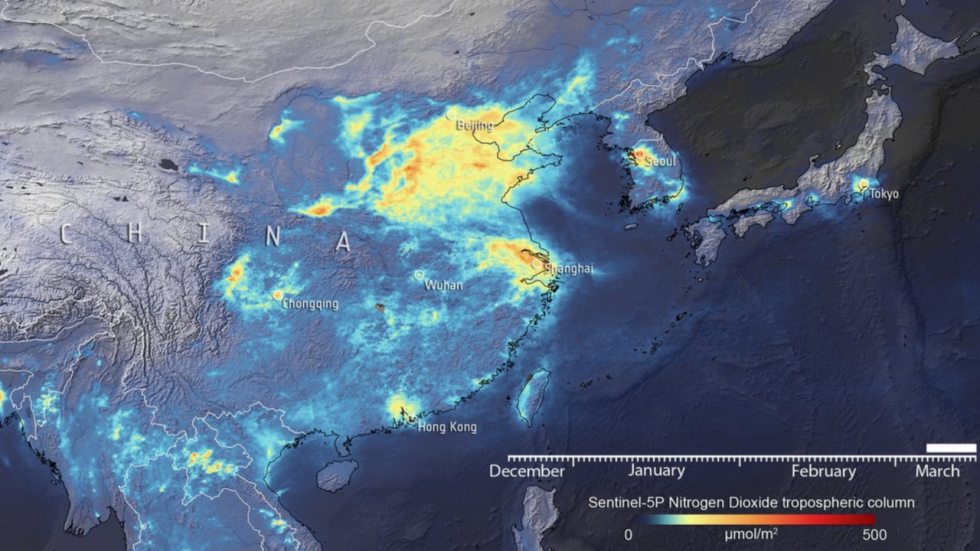 La pollution de l'air diminue avec le confinement lié au coronavirus