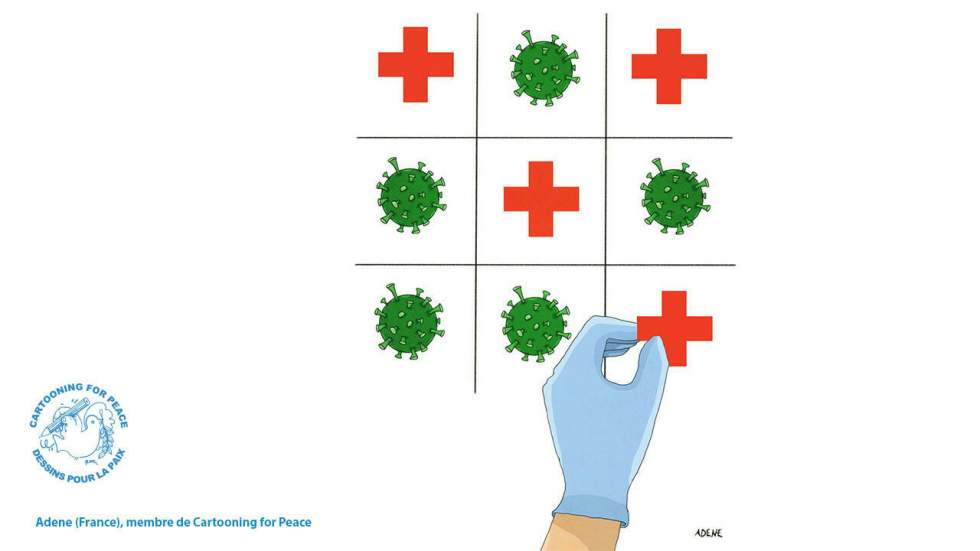 L'actu en dessin : une partie serrée contre le coronavirus