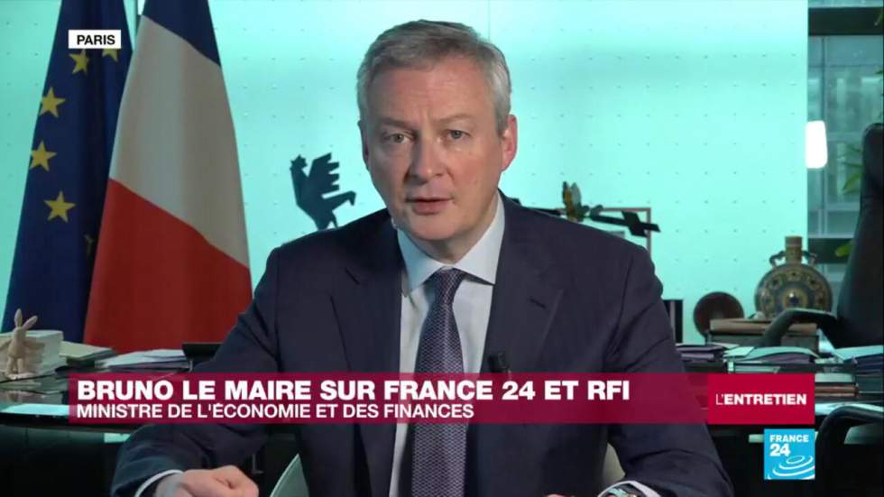 Bruno Le Maire sur France 24 : "Nous devons être indépendants pour produire masques et respirateurs"