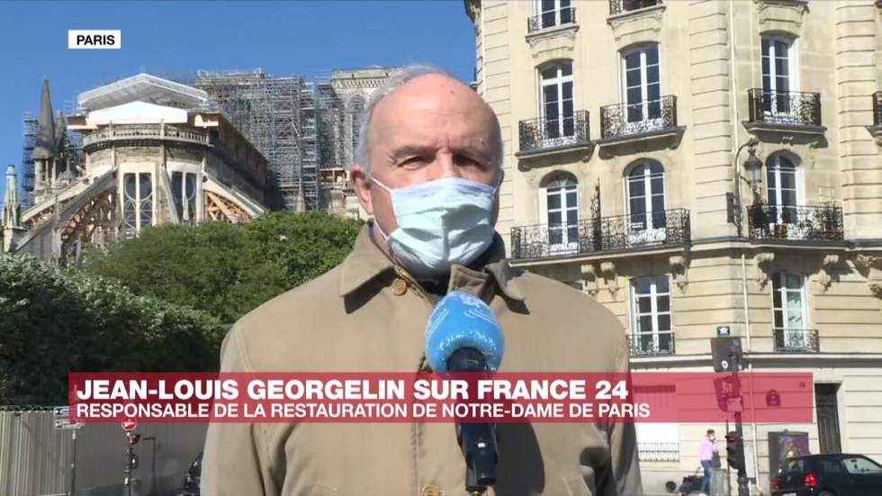 Général Jean-Louis Georgelin : "En un an, le chantier de reconstruction de Notre-Dame a beaucoup progressé"