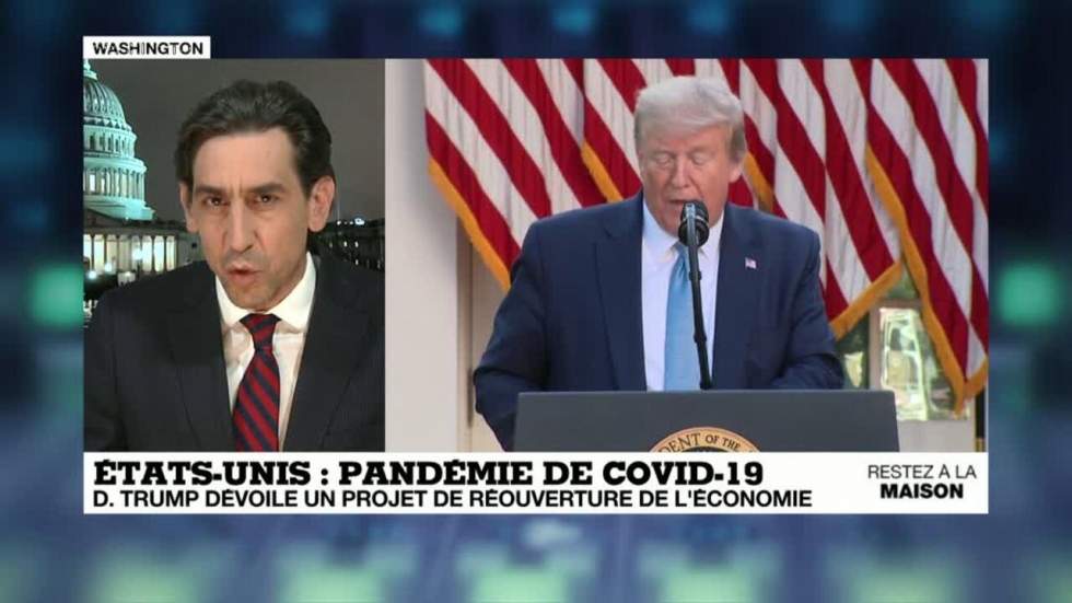 Covid-19 : Donald Trump recommande de "redémarrer l’Amérique" en trois étapes