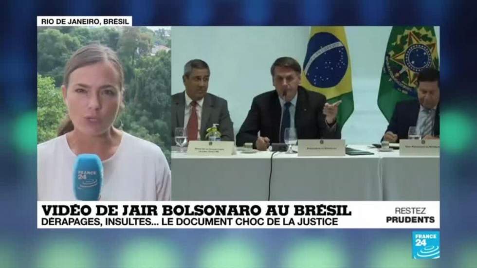 Insultes, dérapages… Le président du Brésil Bolsonaro inquiété par la diffusion d'une vidéo