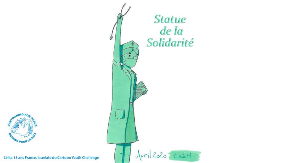 L'actu en dessin : une statue de la Solidarité pour un monde post-coronavirus