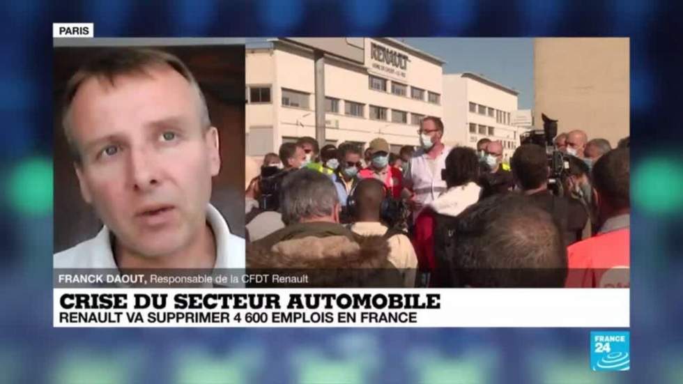 Manifestation à Maubeuge contre le plan de restructuration de Renault