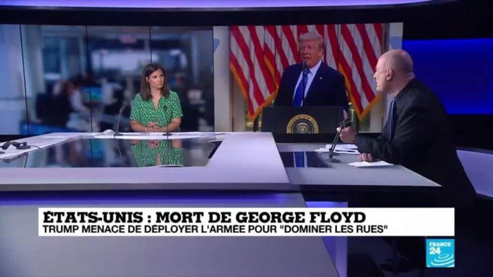 Mort de George Floyd : Donald Trump menace d'envoyer l'armée pour "dominer" les rues