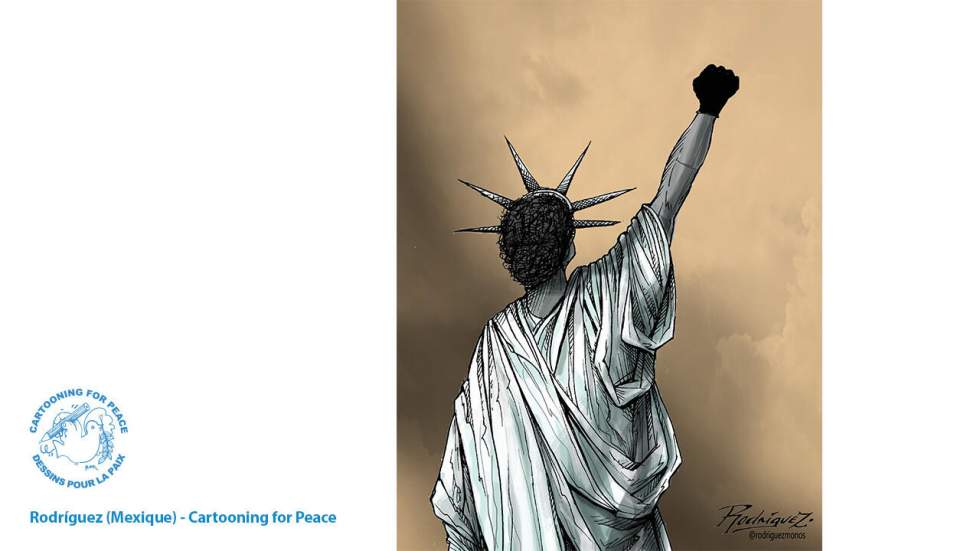L'actu en dessin : la statue de la liberté guidant la lutte anti-discrimination L'actu en dessin : la statue de la liberté guidant la lutte anti-discrimination