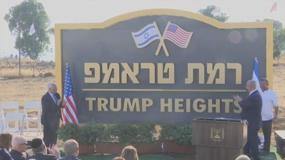 "Trump heights" : une colonie israélienne en l'honneur du président Donald Trump