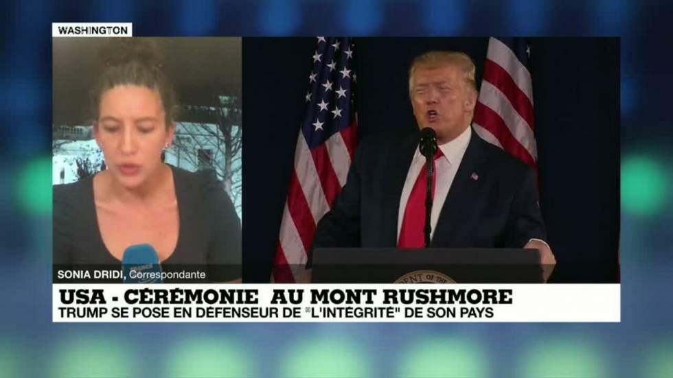 Au mont Rushmore, Donald Trump s'en prend à ceux qui veulent "diffamer nos héros"