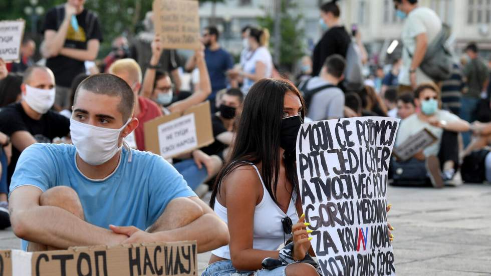 Covid-19 : nouvelles manifestations à Belgrade contre la gestion de la crise, sans incidents