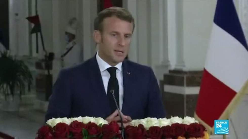 À Bagdad, Emmanuel Macron affirme son soutien à la "souveraineté" de l'Irak À Bagdad, Emmanuel Macron affirme son soutien à la "souveraineté" de l'Irak