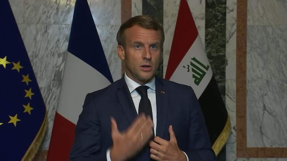 À Bagdad, Emmanuel Macron affirme son soutien à la "souveraineté" de l'Irak À Bagdad, Emmanuel Macron affirme son soutien à la "souveraineté" de l'Irak