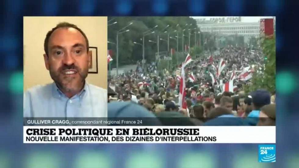 Biélorussie : des centaines d'arrestations lors d'une nouvelle journée de manifestations