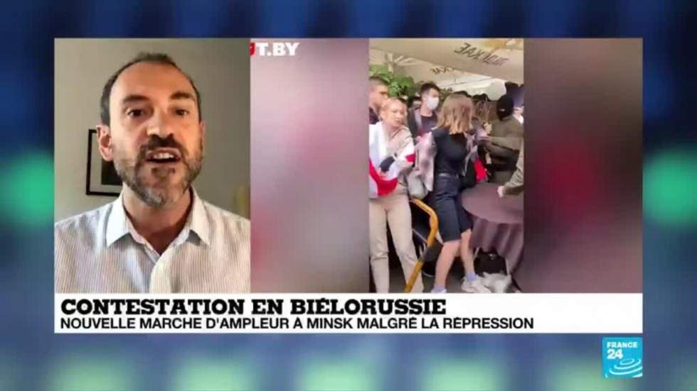 Biélorussie : plus de 600 personnes interpellées, dont une figure montante de l'opposition