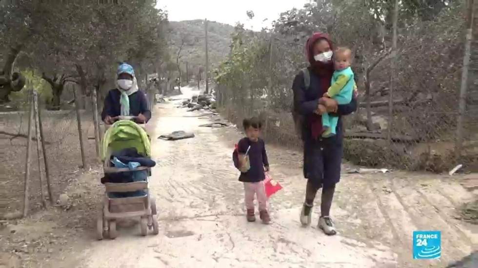 Grèce : retour au camp de Moria réduit en cendres Grèce : retour au camp de Moria réduit en cendres