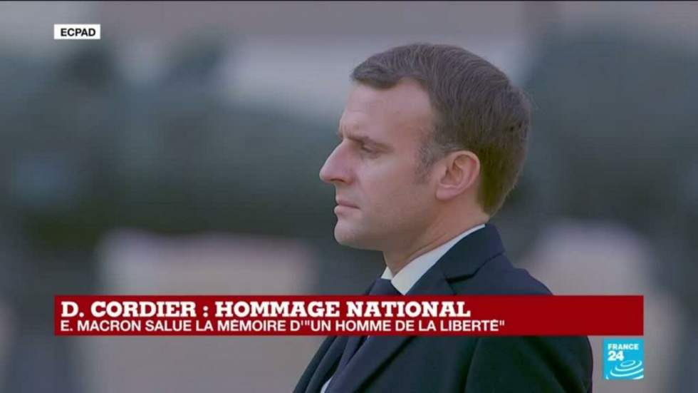 Un dernier hommage national rendu aux Invalides à Daniel Cordier, un "Français libre" Un dernier hommage national rendu aux Invalides à Daniel Cordier, un "Français libre"