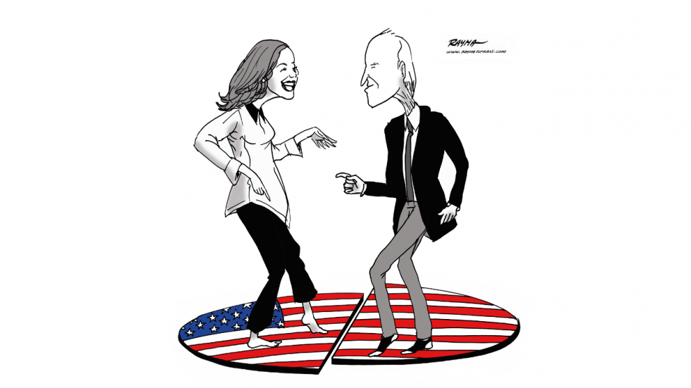 L'actu en dessin : Joe Biden et Kamala Harris à la tête d'une Amérique divisée