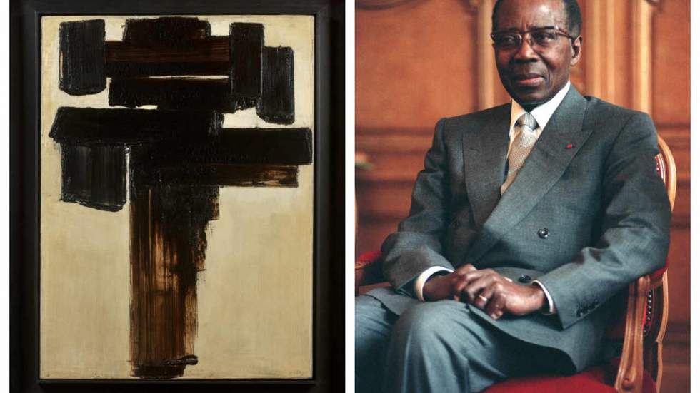 Un tableau de Soulages ayant appartenu à Léopold Sédar Senghor vendu 1,5 million d'euros Un tableau de Soulages ayant appartenu à Léopold Sédar Senghor vendu 1,5 million d'euros