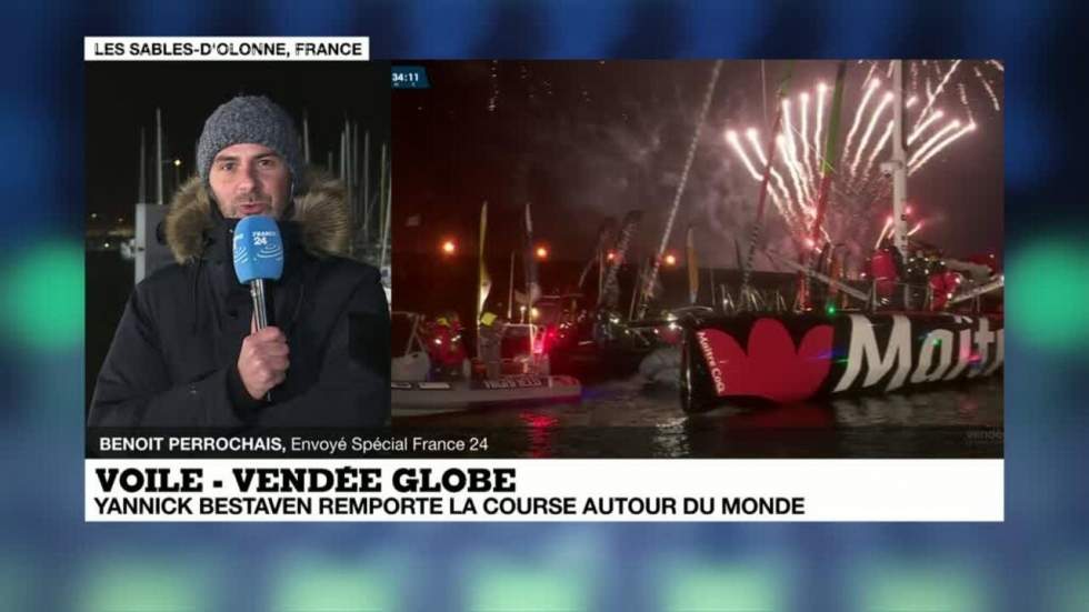 Le skipper Yannick Bestaven remporte le Vendée Globe 2020 Le skipper Yannick Bestaven remporte le Vendée Globe 2020