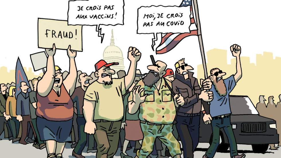 L'actu en dessin : les mouvances anti-vaccins gagnent du terrain à l'heure du Covid-19