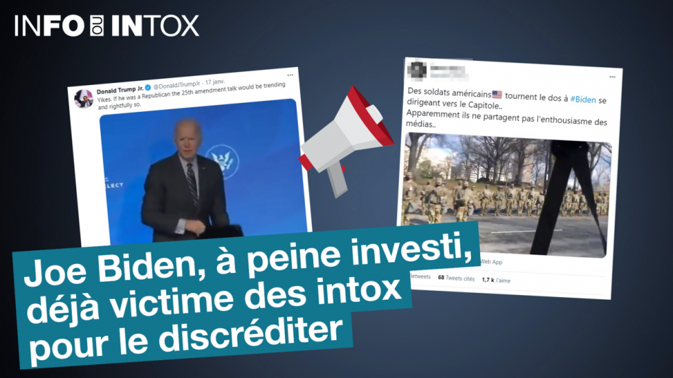 Joe Biden, a peine investi, déjà la cible des fausses informations