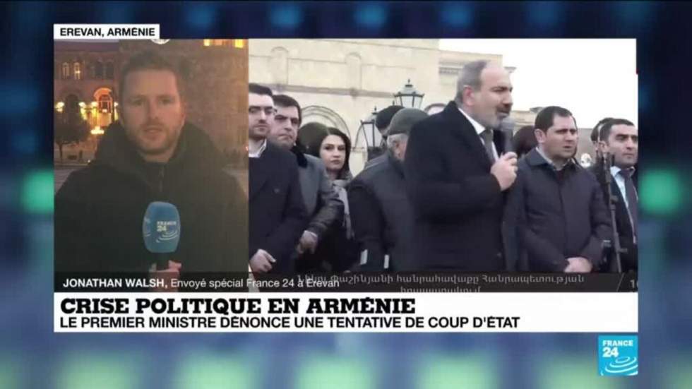 Arménie : le Premier ministre dénonce une tentative de coup d'État et limoge le chef d'état-major