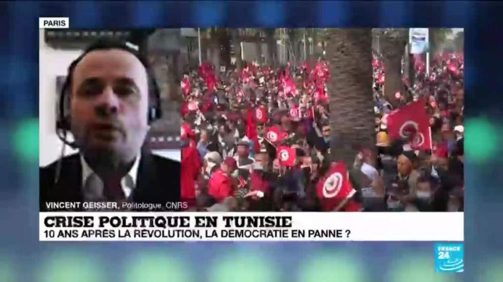 Tunisie : les partisans d'Ennahda se mobilisent en pleine crise politique